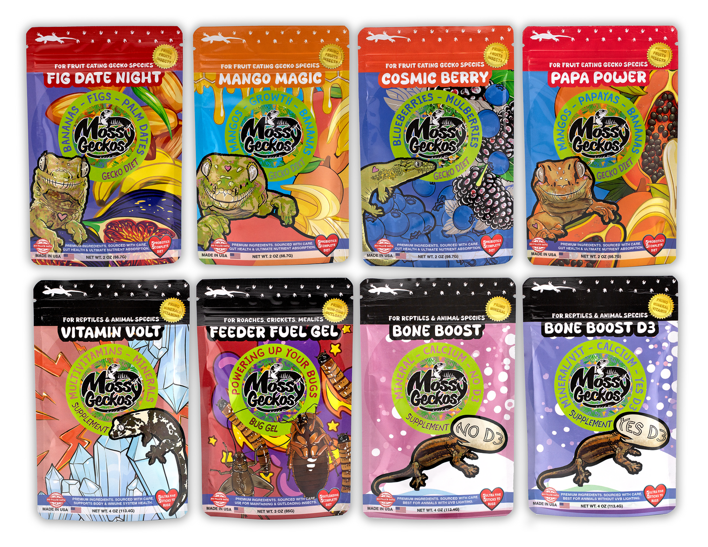 8 Pack Mossy Geckos Protocol