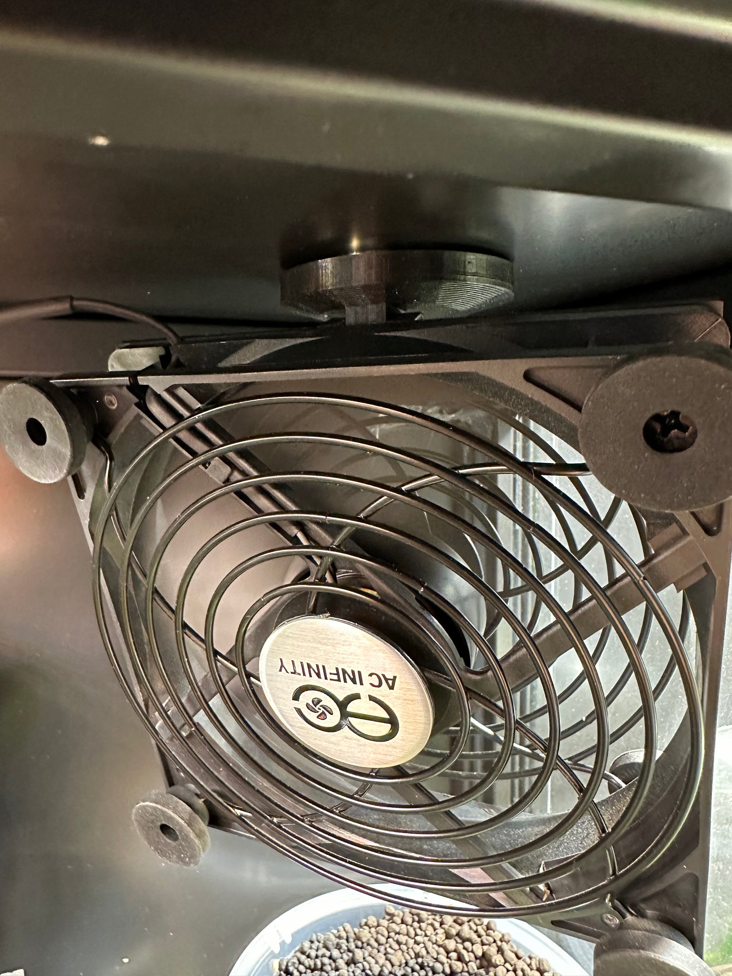 Magnetic Fan Mount for Cabinets